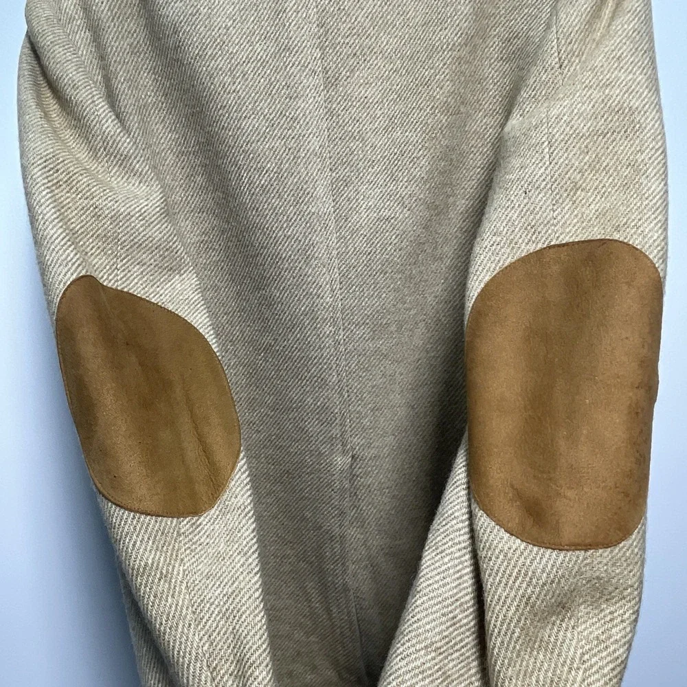 Vintage Izod Lacoste Wool Men's Blazer with Elbow Patches & Alligator‎ Buttons